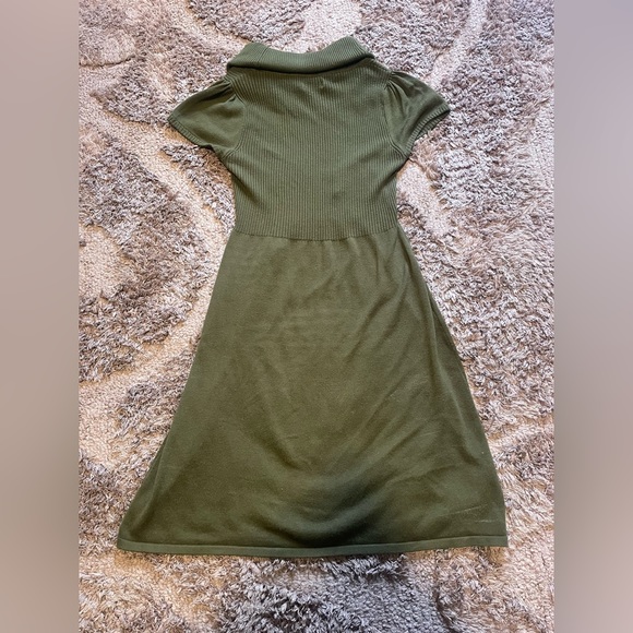 Calvin Klein Olive Green Turtleneck Sweater Dress in Women’s Large - Picture 3 of 9